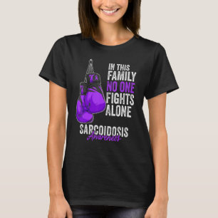 Camiseta Sarcoidosis Conciencia Mes Guantes de boxeo Morado