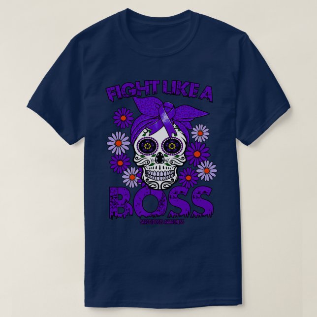Camiseta Sarcoidosis Concienciación Lucha de conciencia com (Diseño del anverso)