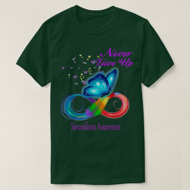 Camiseta Sarcoidosis de mariposa Conciencia (Diseño del anverso)
