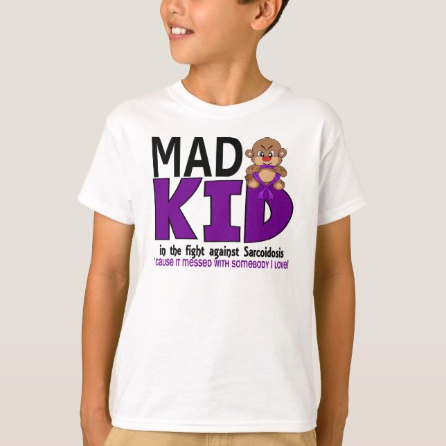 Camiseta Sarcoidosis enojada del niño (Anverso)