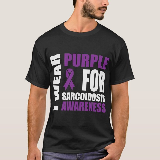 Camiseta Sarcoidosis Sensibilización Viste Apoyo Purple