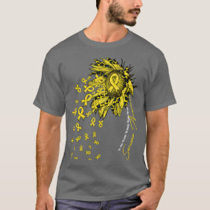 Camiseta Sarcoma Awareness sunflower nadie lucha sola