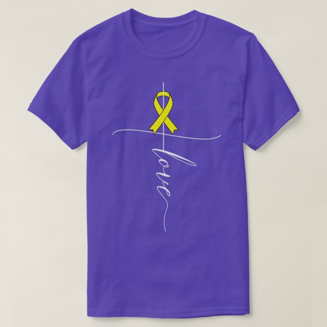Camiseta Sarcoma Cáncer Concienciación Amor Regalo Cinta Am (Diseño del anverso)