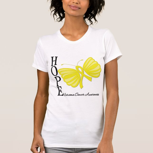 Camiseta Sarcoma de la mariposa de la esperanza (Anverso)
