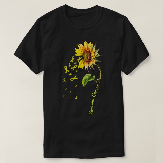 Camiseta Sarcoma Sensibilización Girasol (Diseño del anverso)