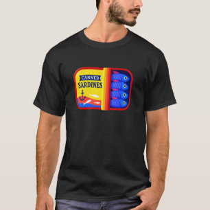 Camiseta Sardinas enlatadas humor náutico de peces