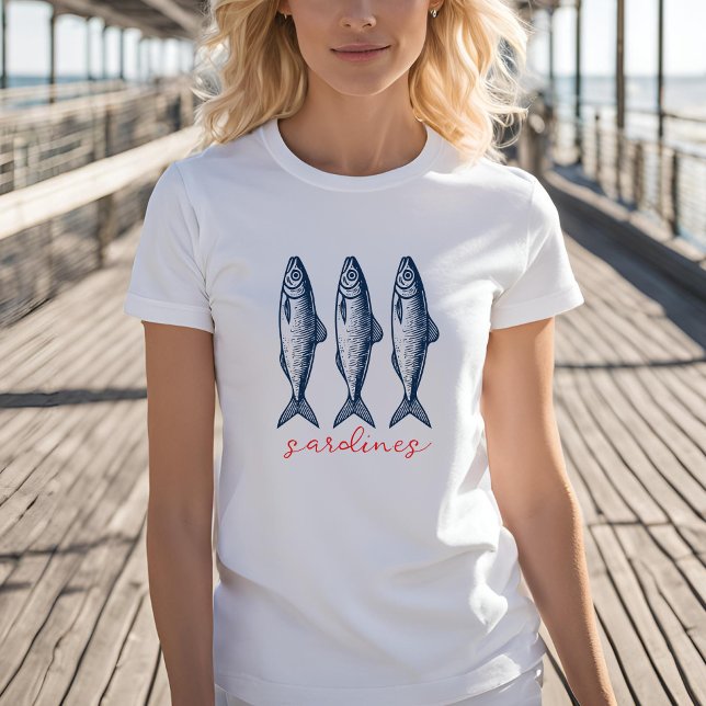 Camiseta Sardinas, estética de pescadores, pesca (Subido por el creador)