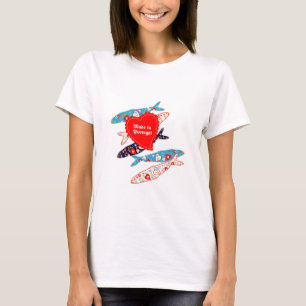 Camiseta Sardinas fabricadas en Portugal