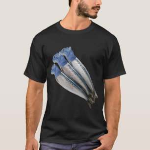 Camiseta Sardinas Felinas — Diseño de Gato Mediterráneo