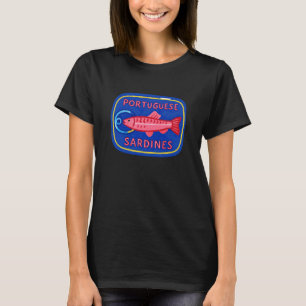 Camiseta Sardinas portuguesas amantes del pescado del océan