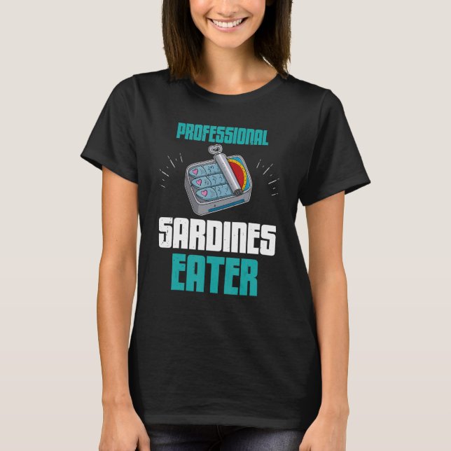 Camiseta Sardine anchovies fish dishes canned fish cuisine  (Anverso)
