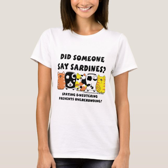 Camiseta Sardine Cats (Anverso)