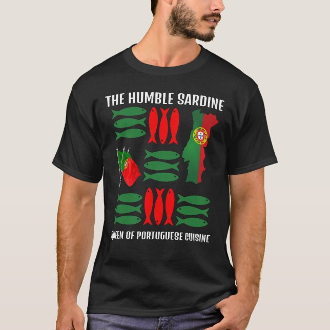 Camiseta SARDINE Reina de la cocina portuguesa Personalizad (Anverso)