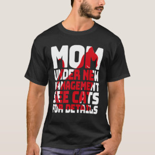 Camiseta Sardísima Madre Del Gato Con Humor Bajo Nuevo Mane