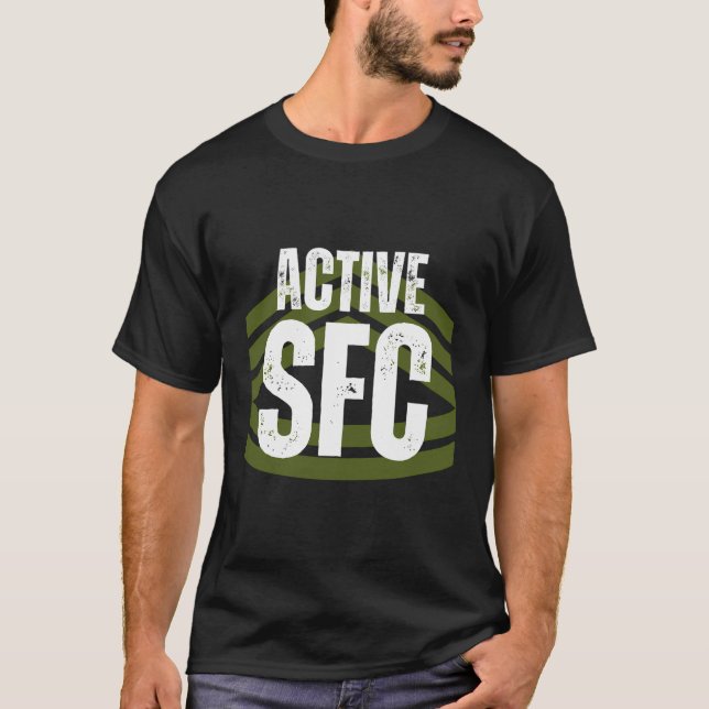 Camiseta Sargento Activo Primera Clase Sobre El Servicio Sf (Anverso)