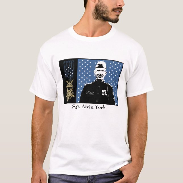 Camiseta Sargento Alvin York y medalla de honor (Anverso)