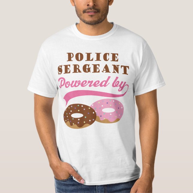 Camiseta Sargento de policía regalo divertido (Anverso)