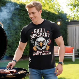 Camiseta Sargento Grill: Patriótico BBQ