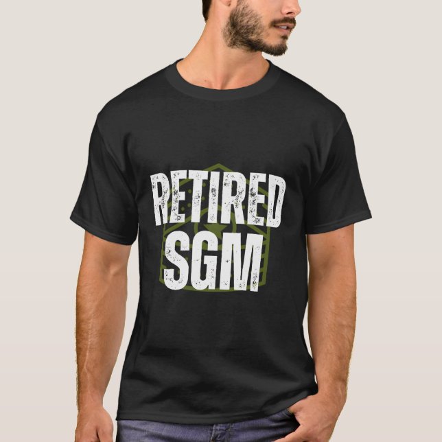Camiseta Sargento Mayor Retirado No En Servicio Sgm (Anverso)