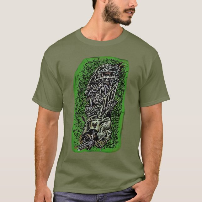 Camiseta Sargento Zombie, por Brian Benson (Anverso)