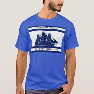Camiseta Sark mezquino en blanco azul 2
