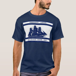 Camiseta Sark mezquino en blanco azul 3