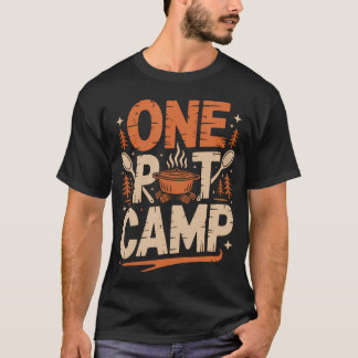 Camiseta Sartén Crepitar Carreta de Hierro Fundido Campamen