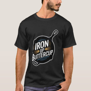 Camiseta Sartén de hierro fundido plancha mantequilla