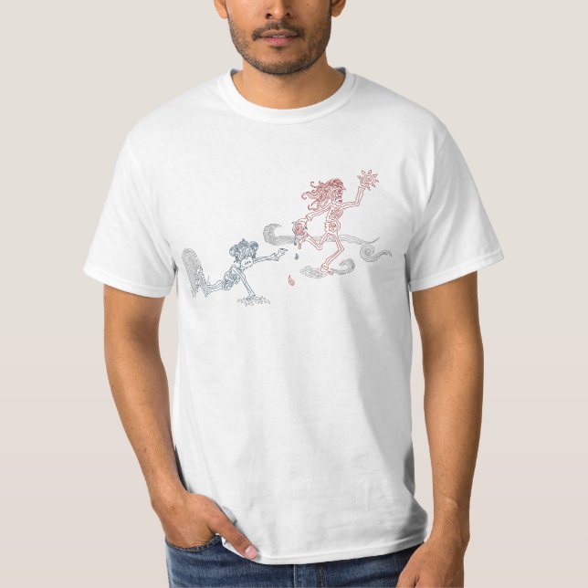 Camiseta sartén de sol de mono (Anverso)