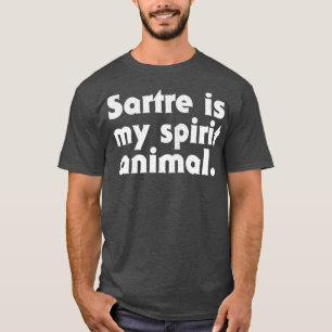 Camiseta Sartre es mi espíritu Filosofía animal regalo geek