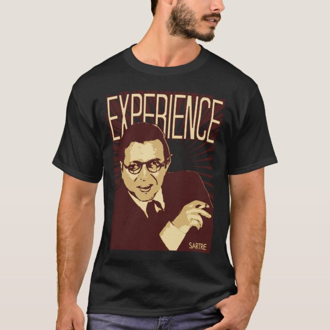 Camiseta Sartre -- Experiencia (Anverso)