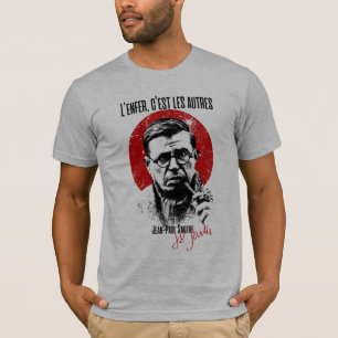 Camiseta Sartre l'enfer c'est les autres Hell Is Other Peop