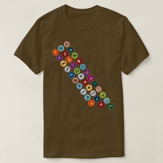 Camiseta Sash de insignia de mérito (Diseño del anverso)