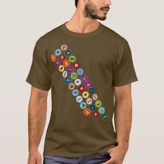 Camiseta Sash de insignia de mérito