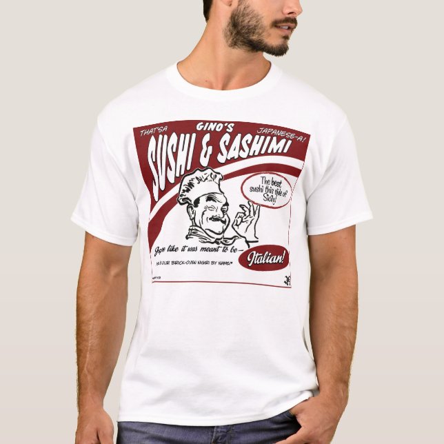 Camiseta Sashimi y Sushi de Gino (Anverso)