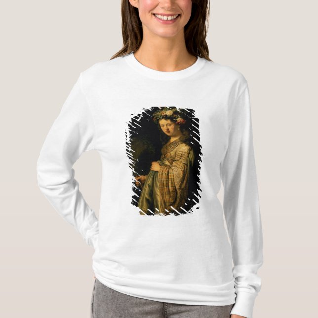 Camiseta Saskia como flora, 1634 (Anverso)