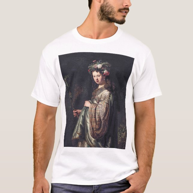 Camiseta Saskia van Uylenburgh as Flora, Rembrandt, 1634 (Anverso)