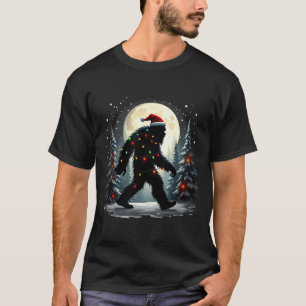 Camiseta Sasquatch 67 Santa Bigfoot Árbol de Navidad Divert