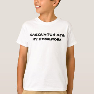 Camiseta Sasquatch Ate My Homework T-Shirt