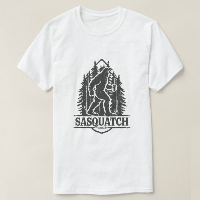 Camiseta Sasquatch Bigfoot (Diseño del anverso)