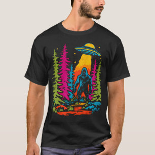 Camiseta Sasquatch Bigfoot Funky Vintage Abducción Ovni Cri