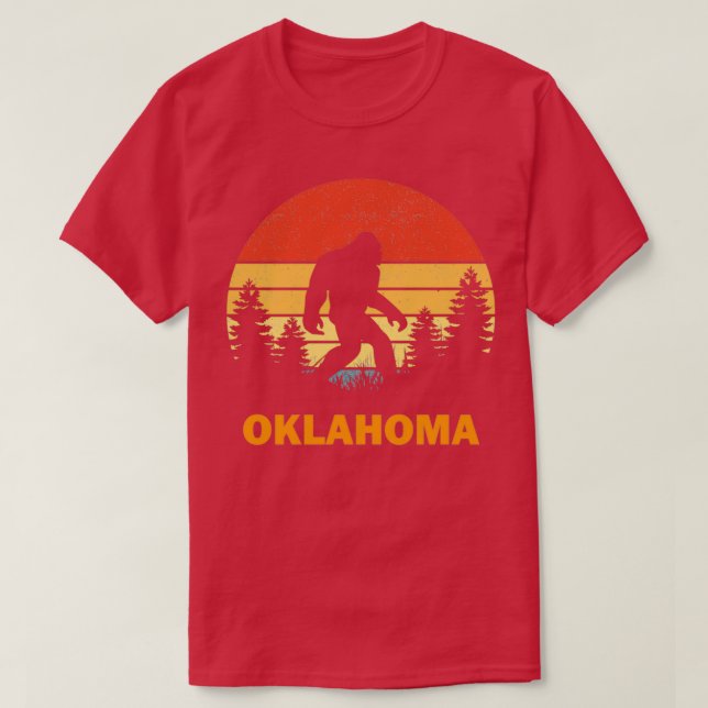 Camiseta Sasquatch Bigfoot Oklahoma (Diseño del anverso)