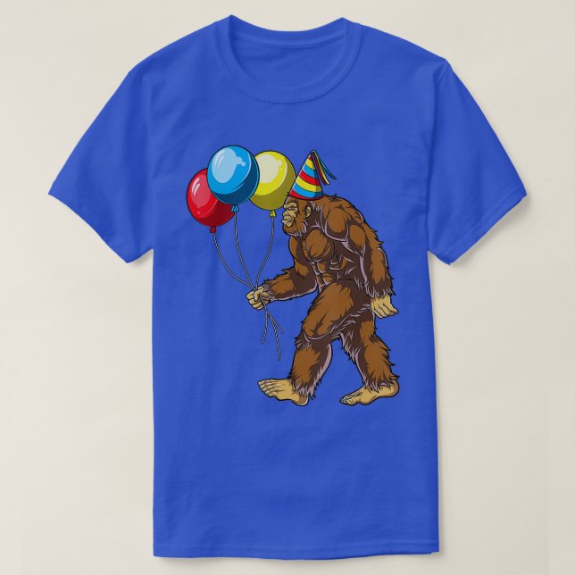 Camiseta Sasquatch Birthday Boy es mi fiesta de cumpleaños (Diseño del anverso)