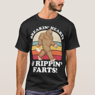 Camiseta ¡Sasquatch Breakin Hearts & Rippin Farts! Pie gran