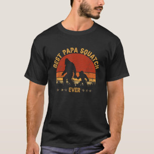 Camiseta Sasquatch Dad Best Papa Squatch Ever Bigfoot Dad