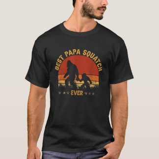Camiseta Sasquatch Dad Best Papa Squatch Ever Bigfoot Dad