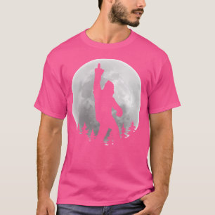 Camiseta Sasquatch De Pie Grande Con Dedo Medio Y Luna Llen