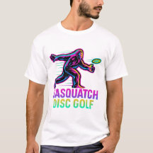Sasquatch Divertido de Golf de Disco Neon Retro - 