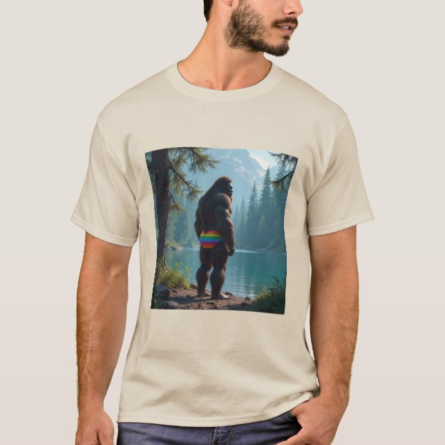 Camiseta Sasquatch en flor (Anverso)