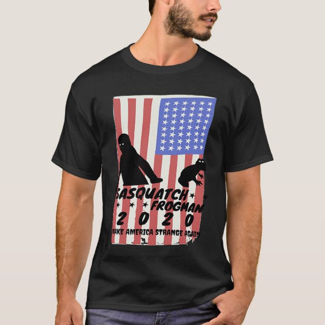 Camiseta SASQUATCH FROGMAN 2020 American Cryptozoology (Anverso)